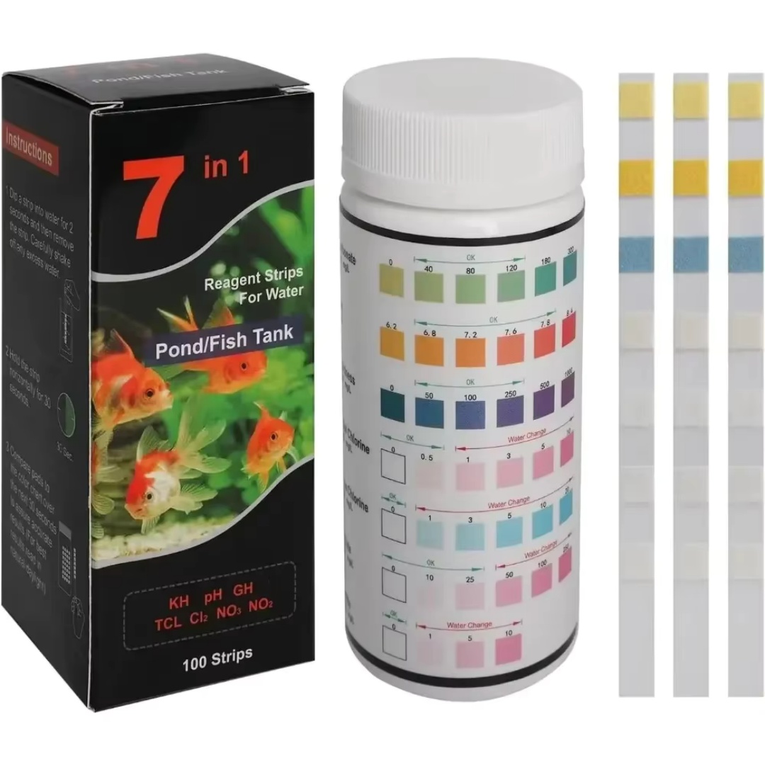 Marine Aquarium Water Test Kit - Kit di Strisce Reattive pH 7-in-1