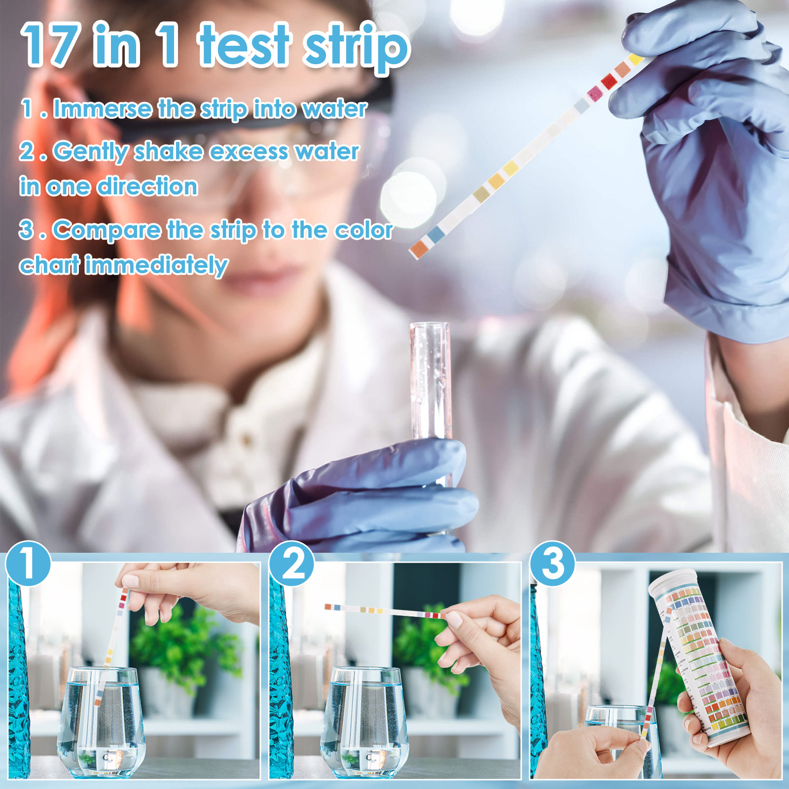 5-17 in 1 Strisce reattive per - Marine Aquarium Water Test Kit recensione e prezzo